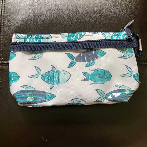 thirty-one Handbags - Clear Clip Pouch, Finny Friends